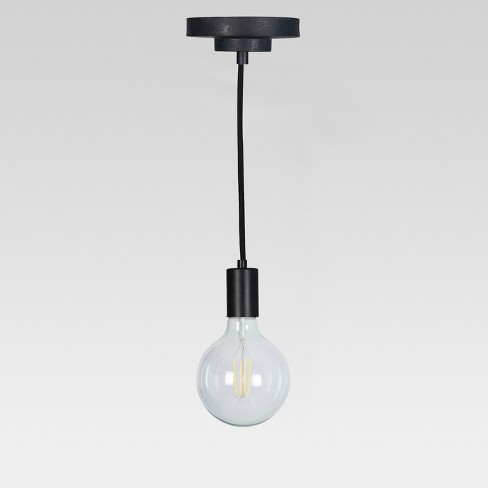 Industrial Metal Pendant Lamp Includes Energy Efficient Light