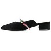Journee Collection Womens Jewel Mules Pointed Toe Slip On Flats - 2 of 4