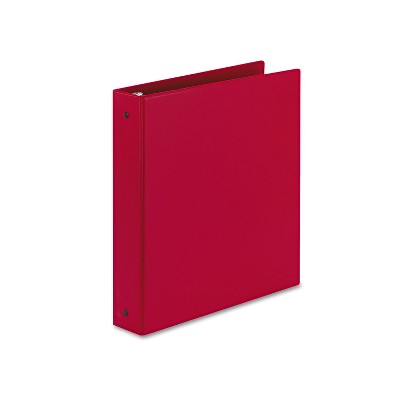 Avery Economy Non-View Binder with Round Rings 11 x 8 1/2 1 1/2" Capacity Red 03410