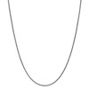 Black Bow Jewelry 1.4mm, 14k White Gold Diamond Cut Solid Spiga Chain Necklace - 3 of 4