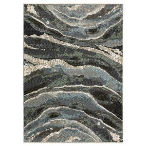 Oriental Weavers Echo ECH12 Blue / Green Indoor Area Rug - 5'3" x 7'6" - 1 of 4