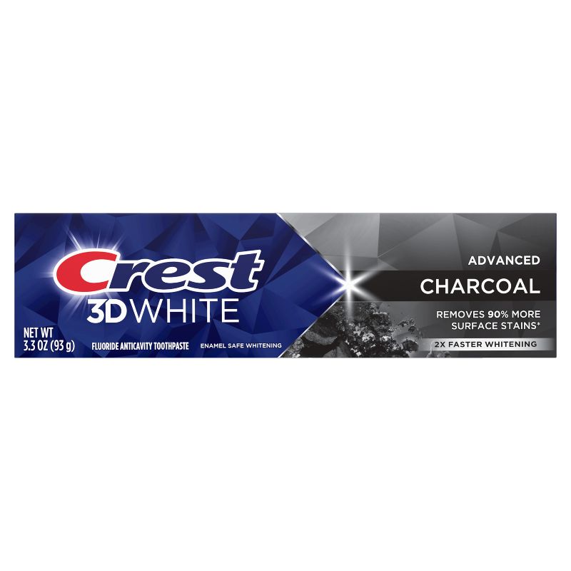 Crest 3D White Advanced Charcoal Teeth Whitening Toothpaste, 3 of 15
