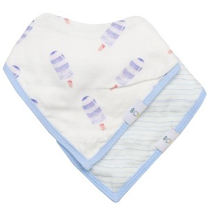 Bestselling Muslin & Terry Cloth Bib Set - 1 of 4