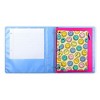 Yoobi SmileyWorld 1" 3 Ring Binder Printed Blue Smiley Checker - 2 of 4