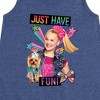 JoJo Siwa Just Have Fun! Graphic Sleeveless Aline Dress - Heather Navy - 5T - 2 of 3