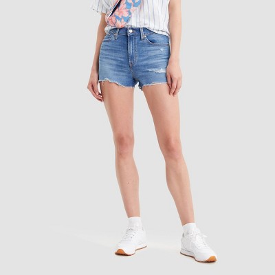 levi's women's high rise shorts