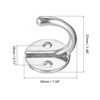 Unique Bargains Zinc Alloy Retro Double Hole Towel Coat Backpack Scarf Keys Hat Cup Wall Hooks 10 Pcs - 2 of 4