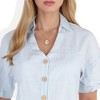 Anna-Kaci Women's Stainless Steel Necklace with 18K Gold Plated Sun and Moon Pendant, Adjustable Chain, Unique Design with Mother of Pearl-Gold - 3 of 4