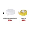 Unique Bargains Retractable Fiber ABS Plastic Body Cloth Sewing Soft Tape Measure 3 Pcs - 3 of 4