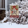 Briarwood Lane Festive Barnstar Winter Garden Flag Primitive Welc - image 4 of 4