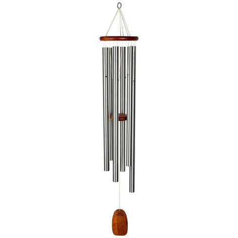 Woodstock Wind Chimes Signature Collection, Amazing Grace Chime, Heavenly 53'' Silver Wind Chime AGXLS - image 1 of 4