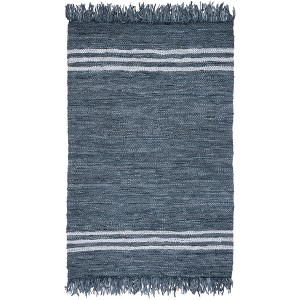 Vintage Leather W/ Fringes VTL702 Hand Woven Indoor Rugs - Safavieh - 1 of 4