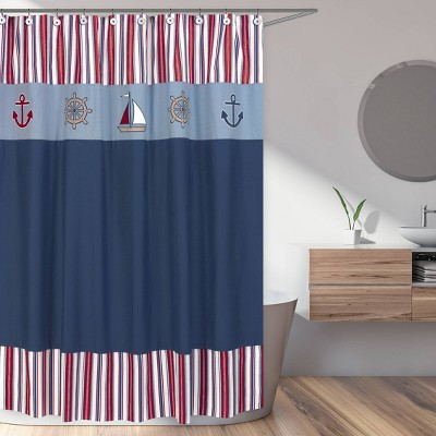 Nautical Shower Curtain Target, Fabric Nautical Shower Curtains