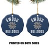 Southwestern Oklahoma State University Bulldogs Logo Porcelain Scalloped Holiday Christmas Tree Ornament - 2 of 4