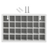 Bright Creations Paint Bottle Organizer with 28 Compartments for Artists Craft Supply Storage, Artwork and Painting (White, 12.5 x 3.5 x 7.4) - 3 of 4