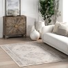Nuloom Hadlee Medallion 8x10 Machine Washable Indoor Area Rug for Living Room Bedroom Dining Room Kitchen, Beige - 2 of 4