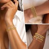 Turandoss 5PCS Gold Beaded Bracelets for Women Girls - Dainty 18K Gold Plated Bead Pearl Bracelet, Womens Bracelet Stack, Christmas Gifts for Girls - 3 of 4