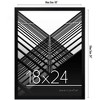 Americanflat 18x24 Poster Frame with Polished Plexiglass - Streamline Collection - Thin Border Picture Frame for Wall Display - Black - 2 of 4