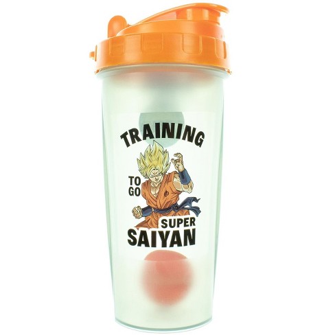 Official Licensed Dragon Ball Z Goku Orange Shaker Bottle for Sports,  Workout, Smoothies, Protein Shakes 