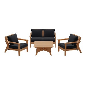 WestinTrends Avalon Outdoor 5-Piece Modular Sectional Patio Furniture Sofa Set - 1 of 4