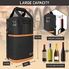 OPUX Wine Bag, 4,6 Bottle Cooler Insulated Tote Carrier Travel Picnic BYOB, Leakproof Padded Portable Party Christmas Gift - 3 of 4