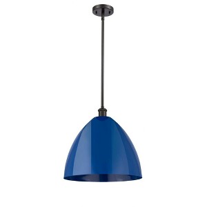 Plymouth Dome - 1 Light Stem Hung Pendant In Industrial Style-16.75 Inches Tall and 16 Inches Wide - 1 of 1