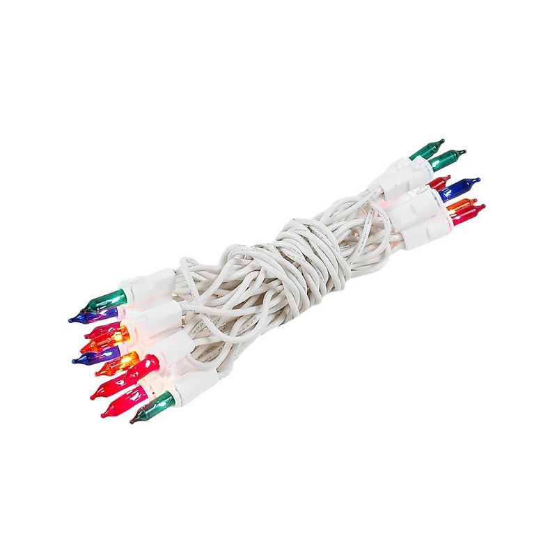 Novelty Lights 20 Light Incandescent Craft Mini Christmas String Lights White Wire 8.5 feet, 1 of 5
