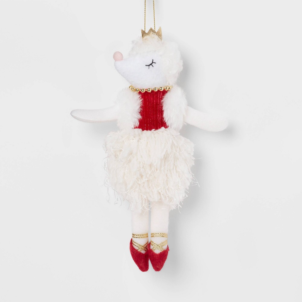 Fabric Ballerina Poodle Christmas Tree Ornament - Wondershop