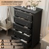 5 Drawer Dresser for Bedroom, Drawer of Chest with Metal Handles, TV Stand, Closet Organizers and Storage Clothes - 4 of 4