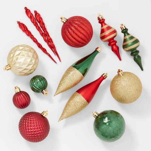 Red & Green 2-Piece Holiday Ornament Sipper Set