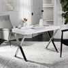 Paley Desk - FOX2223 - White - Safavieh Couture - 2 of 4