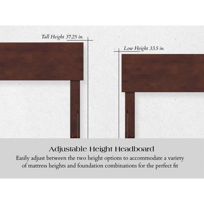 Orlando Twin XL Platform Bed with Integrated USB, Rubberwood