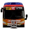 New Flyer Xcelsior XN40 Transit Bus Blue with Rainbow Graphics Limited Edition 1/87 (HO) Scale Diecast Model by Iconic Replicas - 4 of 4
