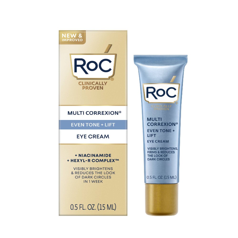 Photos - Eyeshadow RoC Multi Correxion Even Tone & Lift Eye Cream - 0.5 fl oz 