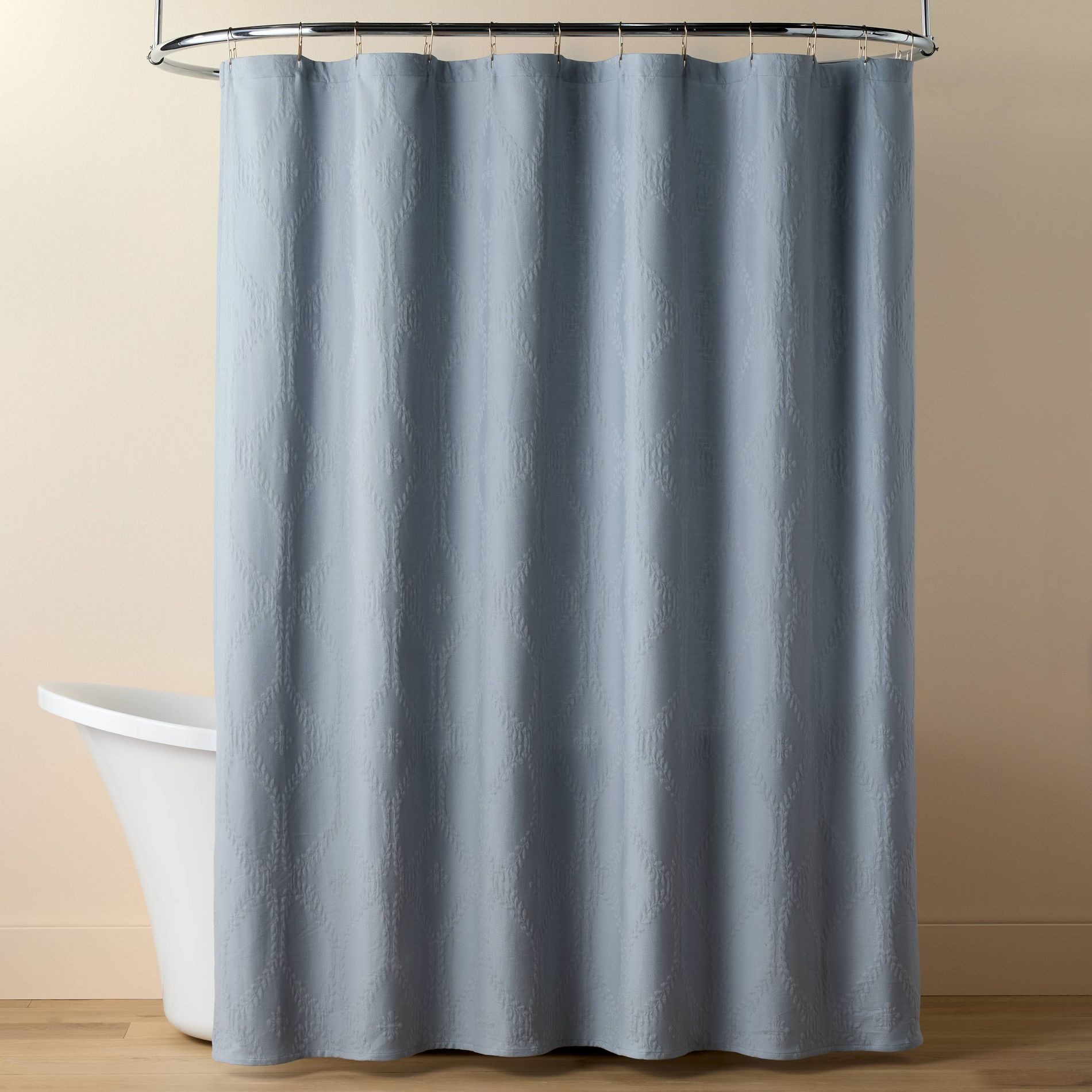 Trellis Pattern Shower Curtain Washed Blue - Hearth & Hand™ with Magnolia