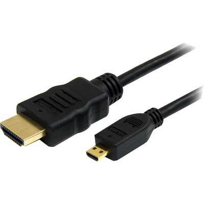 StarTech.com 6 ft High Speed HDMI® Cable with Ethernet - HDMI to HDMI Micro - M/M - HDMI - 6ft - 1 x HDMI Male Digital Audio/Video