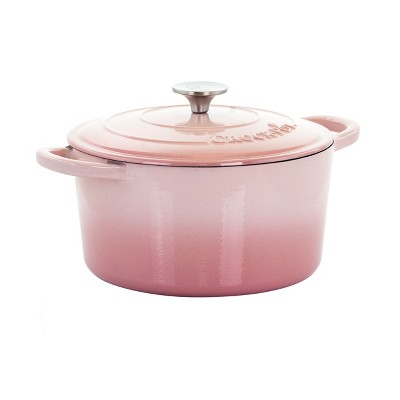 Crock-pot Artisan 2 Piece 5 Quart Enameled Cast Iron Braiser With Lid In  Lavender : Target