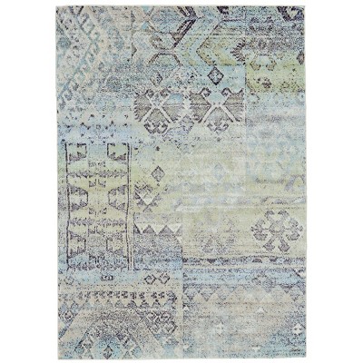 Katari Transitional Abstract Green/Blue/Gray Area Rug