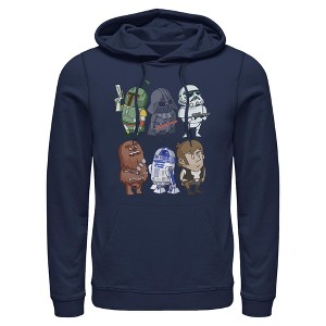 Mens Star Wars Cartoon Crew Lightweight Hoodie - 1 of 4