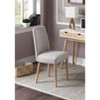Dexmalle Dining Chair With Natural Legs And Gray Fabric - 3 of 4