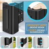 DOMETOUR Home Security Door Lock Reinforcement, with 3" Stop Withstand 800 lbs, for Inward Swinging Front Door, Metal Flip Deadbolt Latch Defend Home - 3 of 4