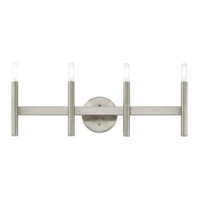 Brushed Nickel 4-Light ADA Compliant Bathroom Vanity Light