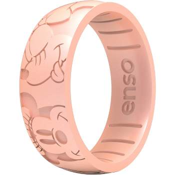 Enso Rings Disney Minnie Mouse Emotion Classic Silicone Ring - 10 - Rose Gold