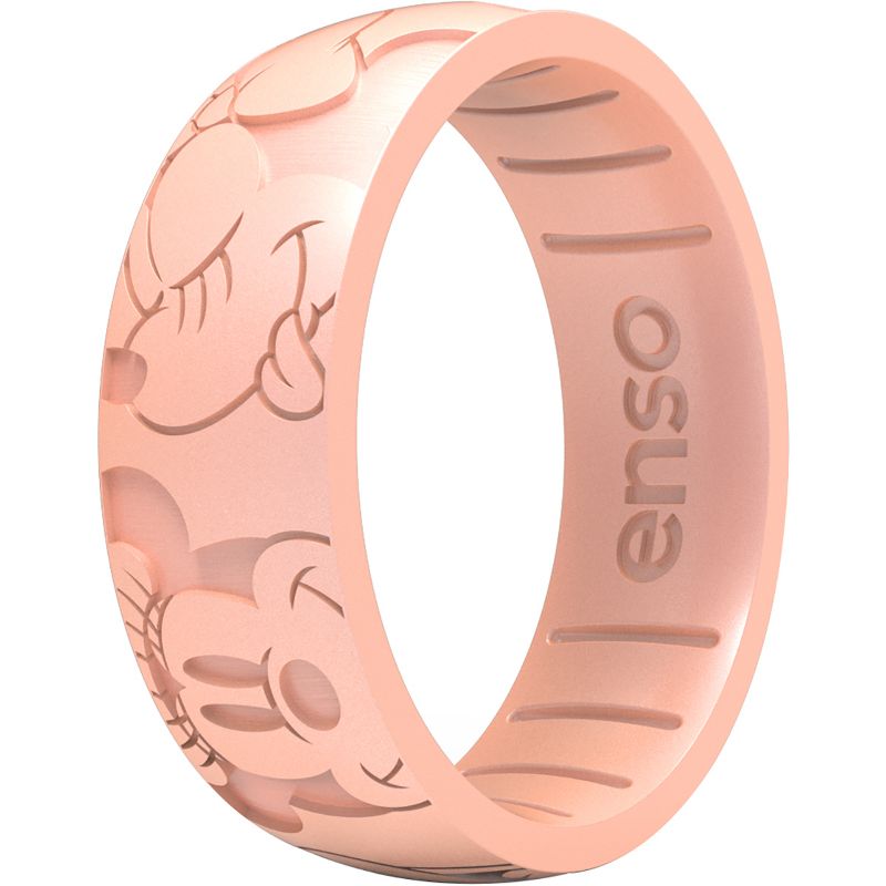 Enso Rings Disney Minnie Mouse Emotion Classic Silicone Ring - Rose Gold, 1 of 3