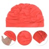 Unique Bargains Nylon Pleated Style Swimming Cap 1 Pc - 3 of 4