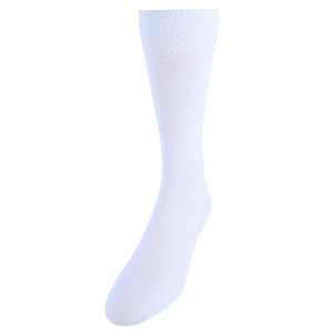 Vannucci Men's Mercerized Cotton Solid Color Dress Socks - 1 of 4