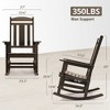 Arceso Outdoor Rocking Chair and Side Table Set, Weather Resistant Proch Rocker for Adult - 4 of 4