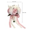 Unique Bargains Wedding Flowers Greenery Handmade Artificial Bridal Bouquets 1 Pc - 2 of 4