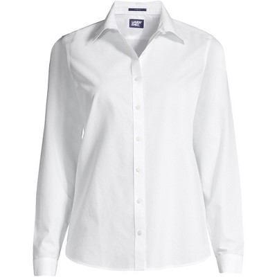 Lands' End Women's Tall Wrinkle Free No Iron Button Front Shirt