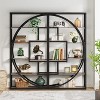 ORRD Industrial Etagere Bookshelf, 70.47" Tall 5-Tier Vintage Gray Open Shelf with 8 Storage Tiers & Metal Frame for Living Room & Bedroom - 3 of 4